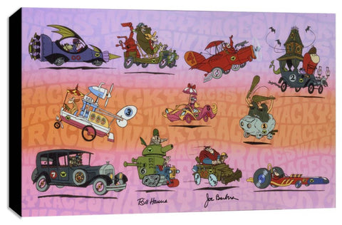 The Wacky Races - Mighty Mini Collection- Gallery Wrapped On Canvas by William Hanna and Joseph Barbera