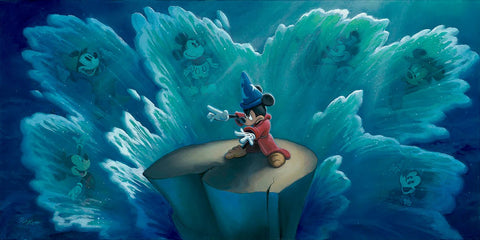 Tides of Time by Rob Kaz Limited Edition On Canvas featuring Mickey Mouse