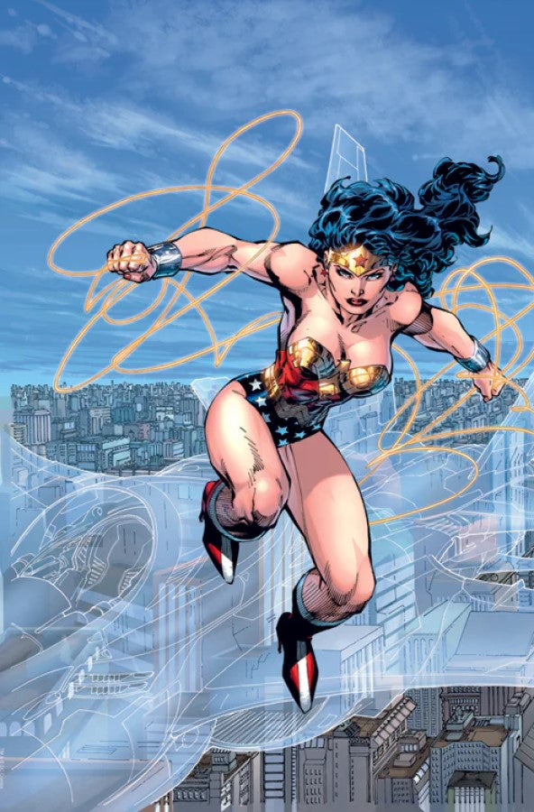 Trinity- Wonder Woman - by Jim Lee Limited Edition Giclée on Canvas Inspired by DC Comics