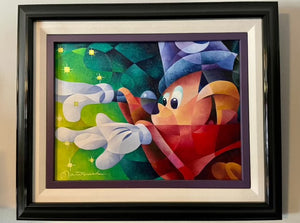 Sorcerer Mickey- Original On Canvas- By Tom Matousek- Featuring Mickey Mouse