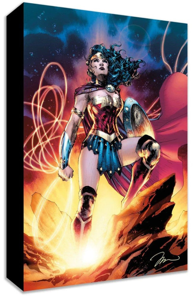 Wonder Woman: Goddess of Truth - Mighty Mini Collection- Gallery Wrapped On Canvas by Jim Lee