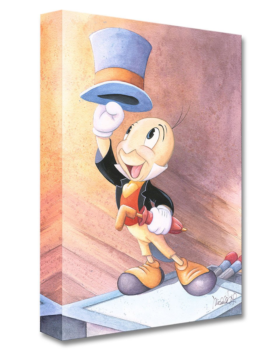 DISNEY PINOCCHIO JIMINY CRICKET ART LIMITED EDITION SERICEL ANIMATION sale CHRISTMAS