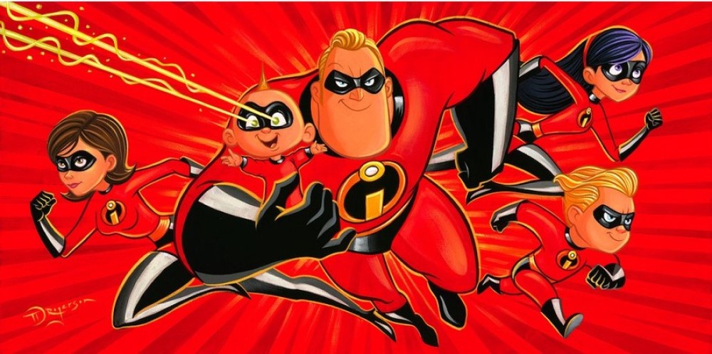 A Whole Family of Supers by Tim Rogerson, inspired by The Incredibles