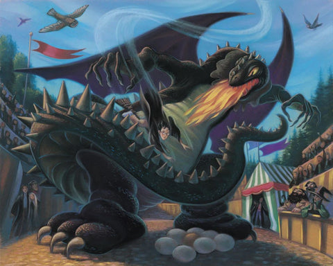 Battle With the Dragon- By Mary GrandPré - Giclée on Paper