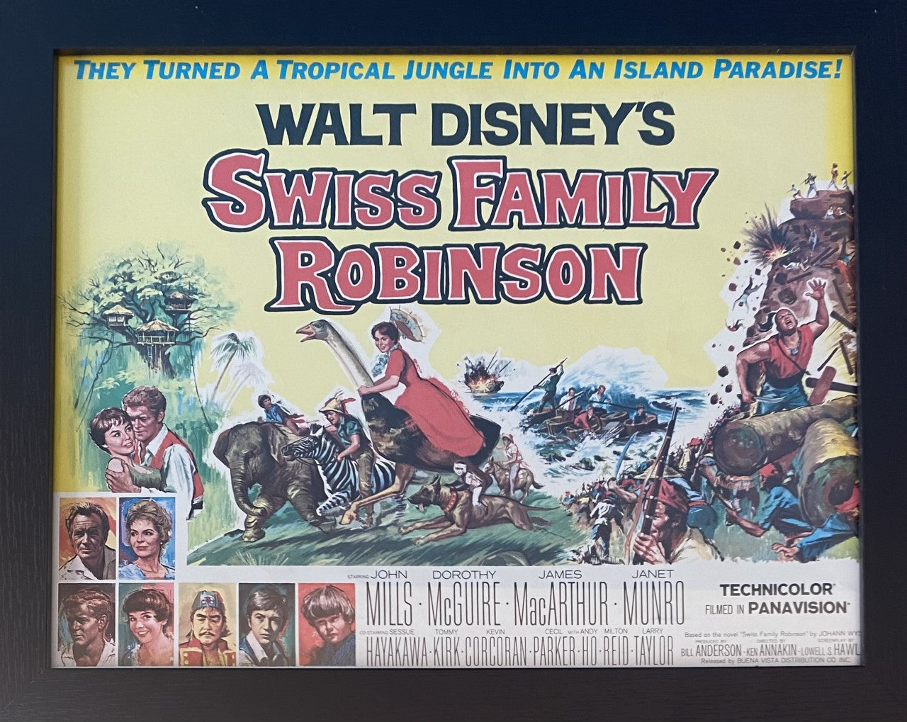 Swiss Family Robinson - Original Lobby Card Framed