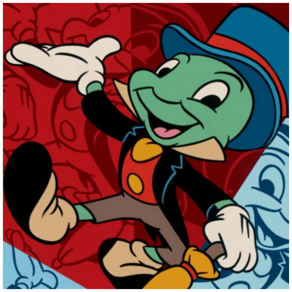 DISNEY PINOCCHIO buy JIMINY CRICKET ART LIMITED EDITION SERICEL ANIMATION CHRISTMAS